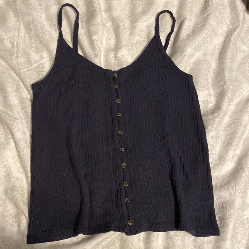 Spaghetti Strap Cropped Tank Top Size S American Eagle